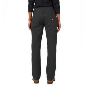 Dickies Women's Duck Carpenter Pants - Rinsed Black Duck - Sz 4R